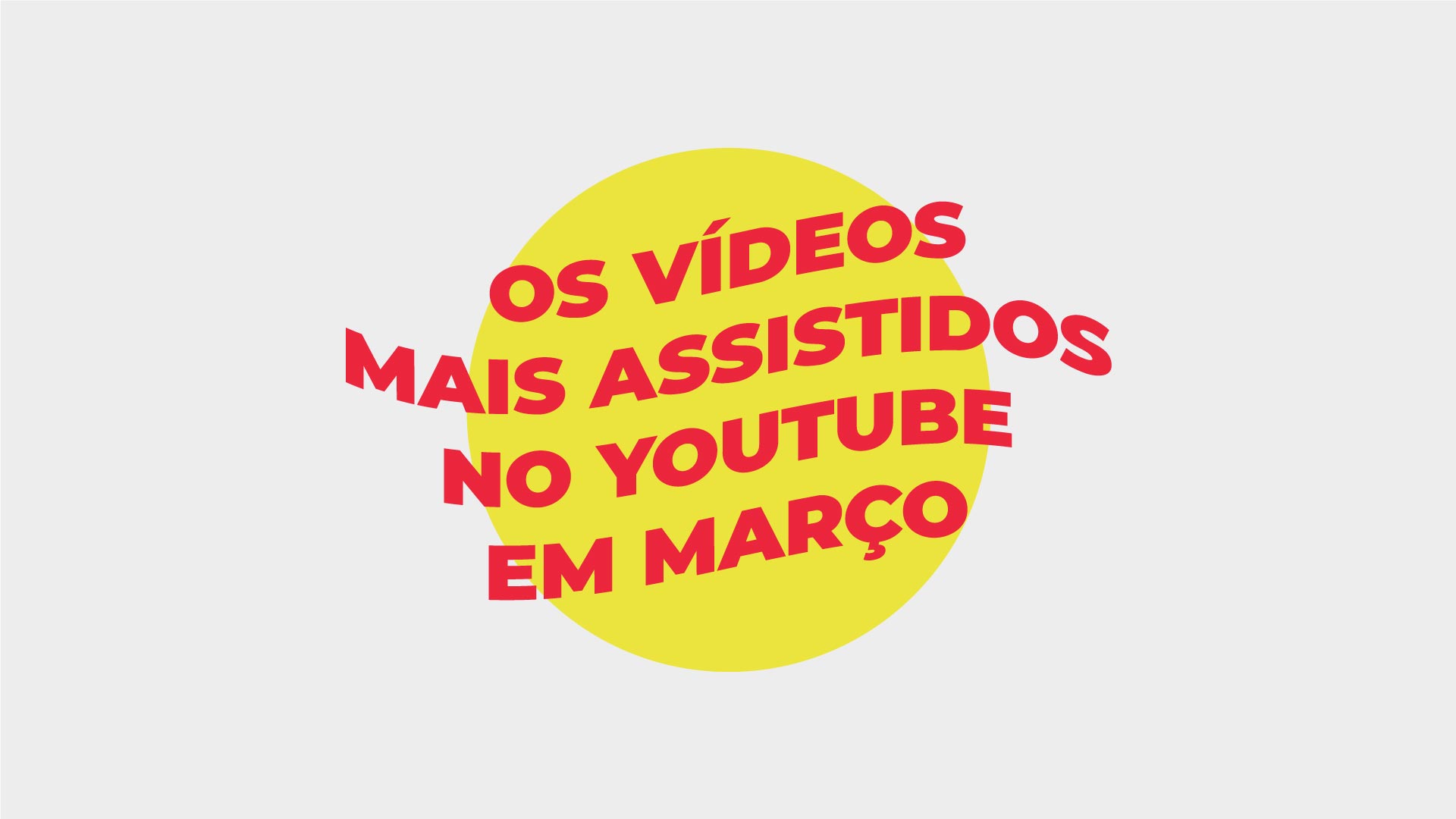 Os 10 vídeos mais visualizados no Youtube em março - Zeeng